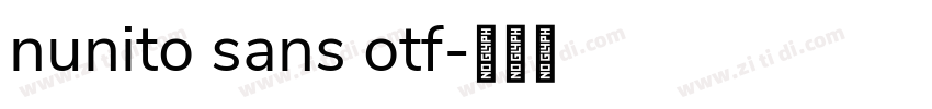 nunito sans otf字体转换